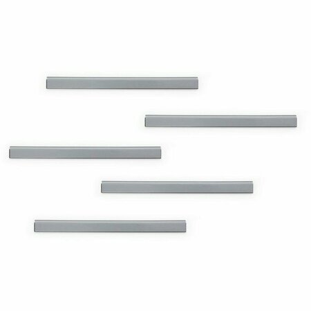 DURABLE OFFICE PRODUCTS Rail, Magstrip, 8-1/4inWx5/8inH, Silver, 10PK DBL470623